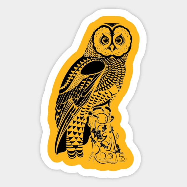 Royal Roots Spotted Owl Logo Sticker by DJ RunDat